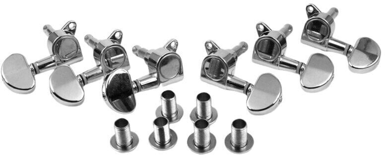 Partsland J03 Sada Ladiacich Mechanik Pre Elektrickú Gitaru 3L+3R Chrome (J03-R3L3)