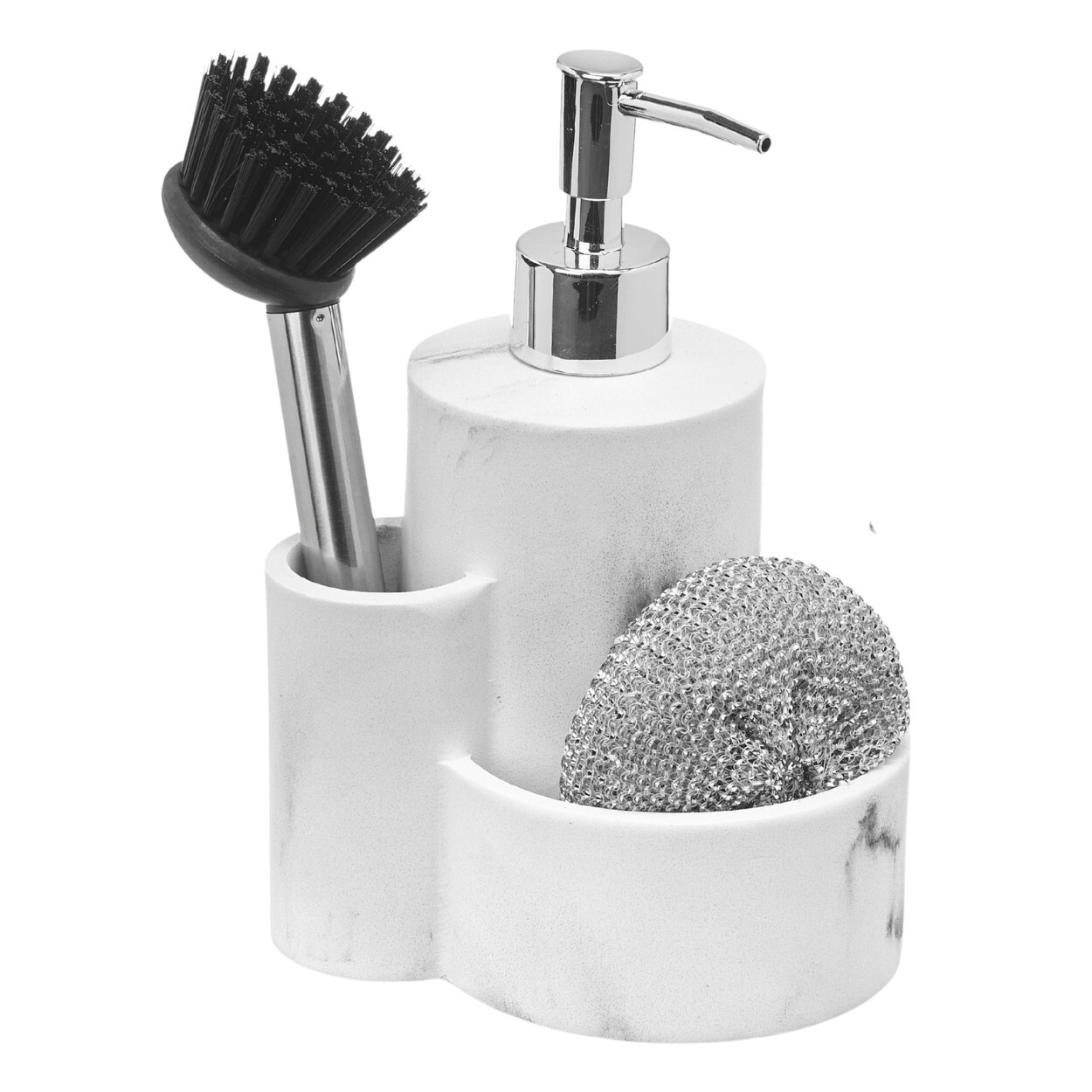 Dávkovač saponátu s příslušenstvím DOSIO bílý