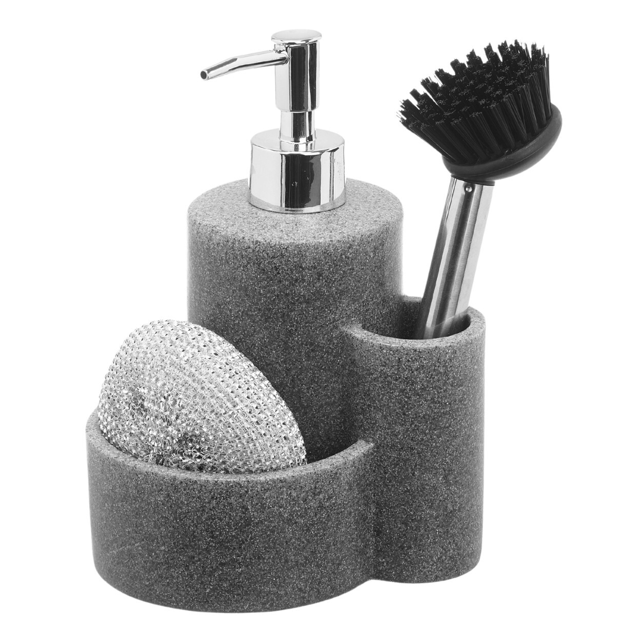 Dávkovač saponátu s příslušenstvím DOSIO šedý