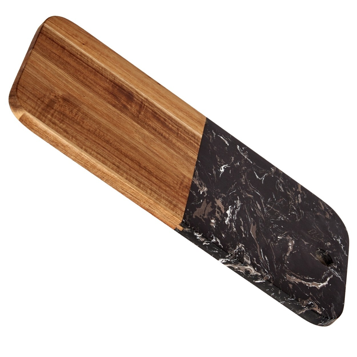 Krájecí prkénko PREPPY 38x18 cm z masivu/černý mramor