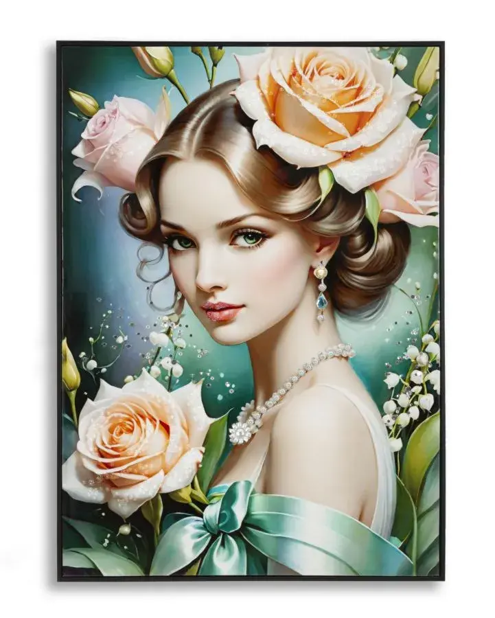 Obraz Fantasy B 72x102 cm modro-zelený