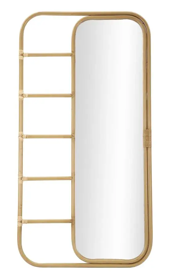 Volně stojící zrcadlo Panama 151 cm hnědé