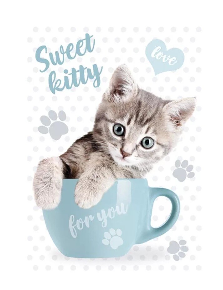 Mačacia mama Dosky s mačkou v hrnčeku