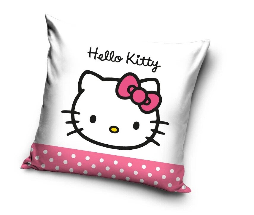 Mačacia mama Zamatový vankúš s mačičkou Hello Kitty (obliečka)