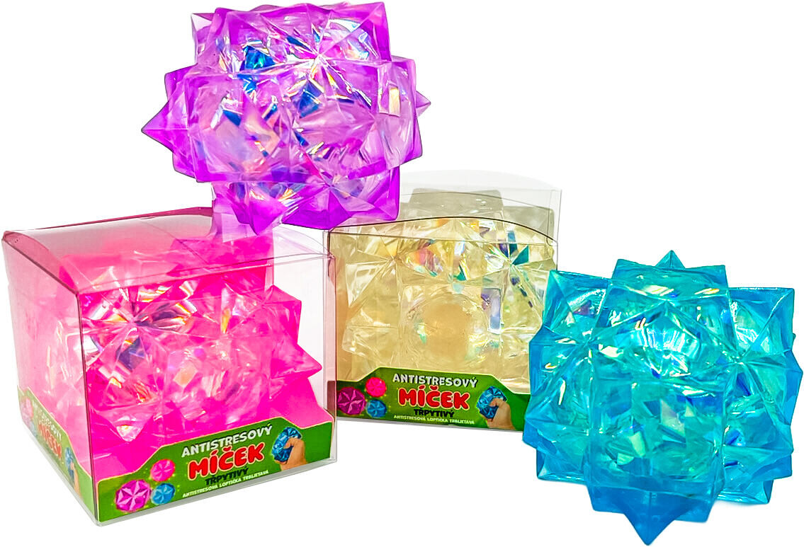 GLUMI Antistresová loptička – trblietavá, viac druhov