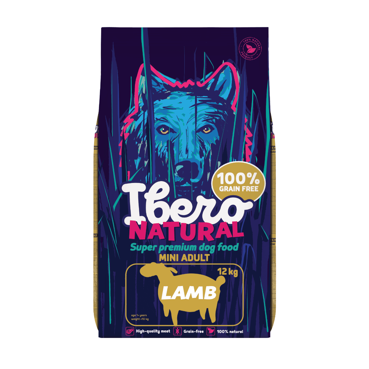 Ibero Grain-free Dog Mini Adult Lamb - 12kg