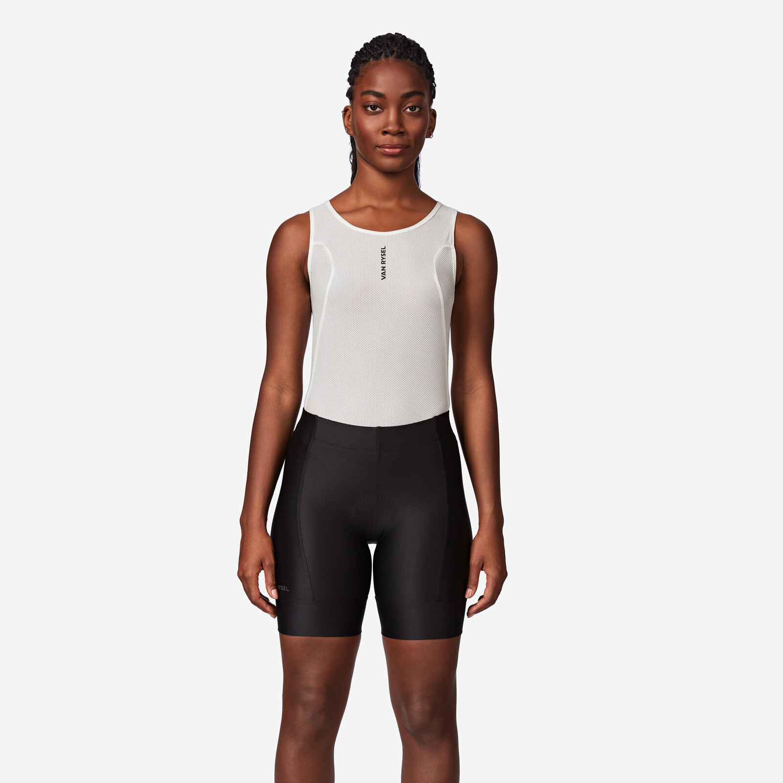 Dámske šortky bez trakov Essentiel na cestnú cyklistiku čierne