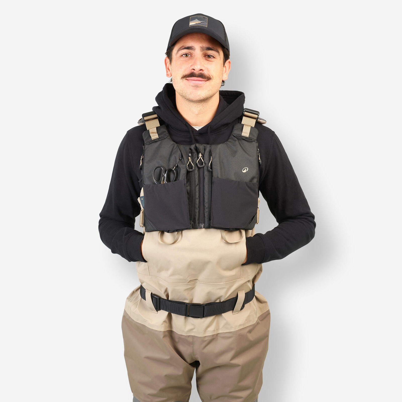 Rybárska vesta 900 hnedočierna