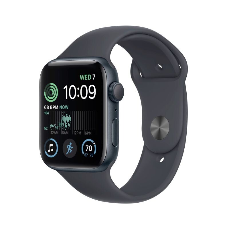 Apple Watch SE 2 GPS 44mm puzdro z temne atramentového hliníka *Použitý s DPH - Trieda C* MNK03CSA