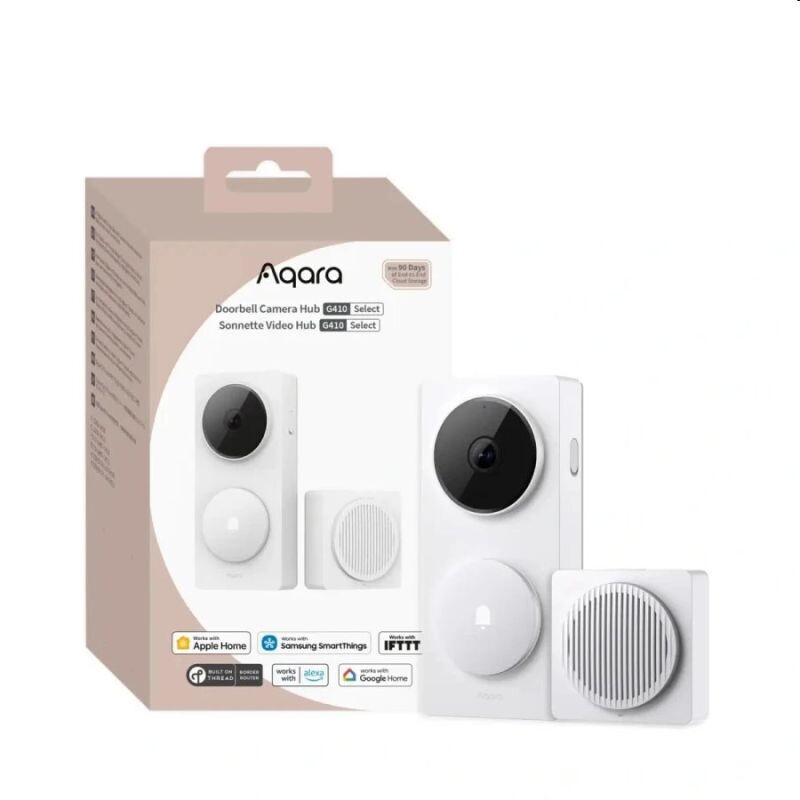 Aqara Smart Home Videozvonček s HUBom, Kamera G410, biela CH-C09D-W