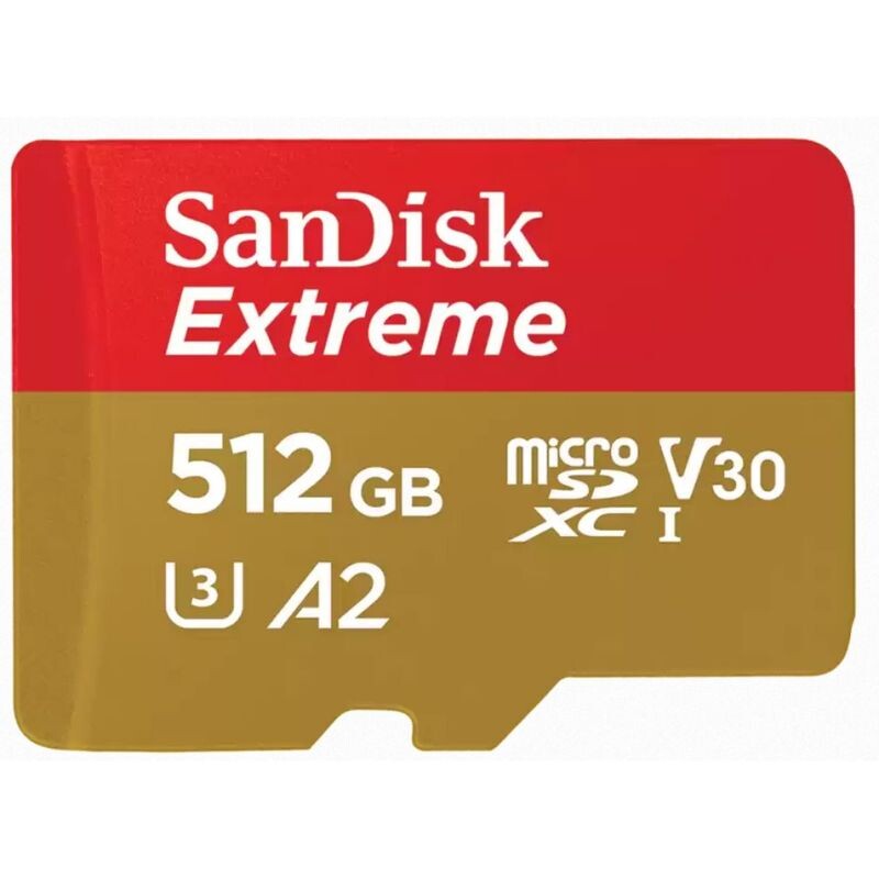 SanDisk Extreme 512GB microSD card SDSQXAV-512G-GN6MA