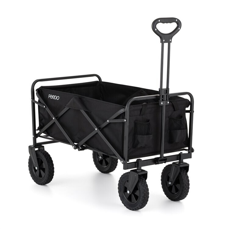 FEEDO Skladací prepravný vozík Donkey Black