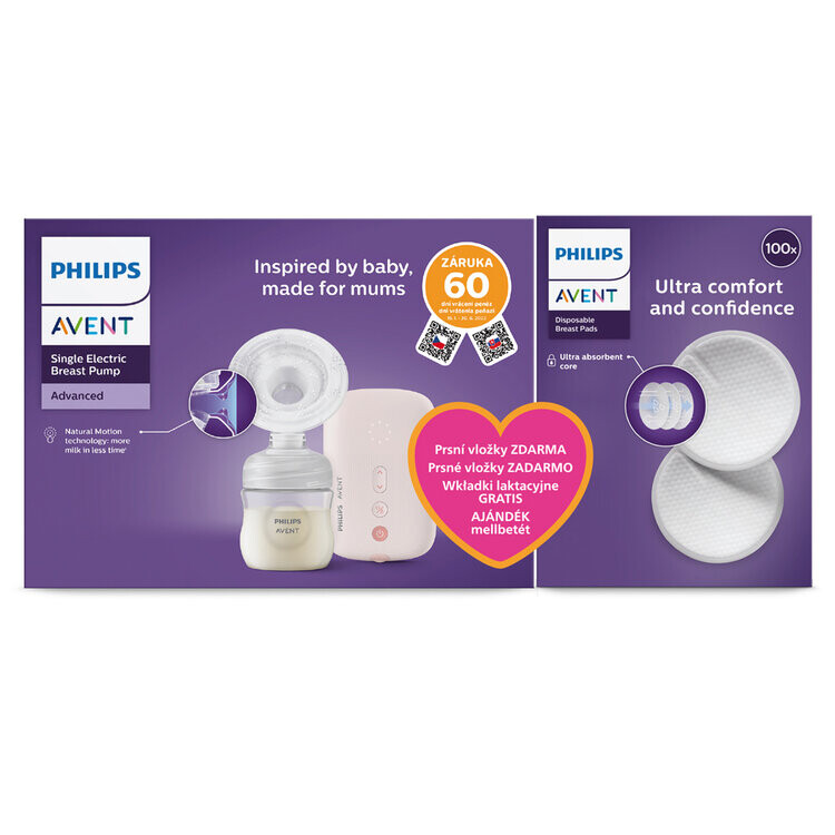 Philips AVENT Odsávačka materského mlieka elektrická SCF395/31+Darček