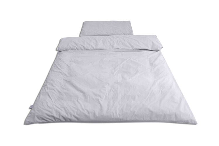 BABYMATEX Bielizeň posteľná 2-dielna nepremokavá šedá 100 x 135 cm + 40 x 60 cm