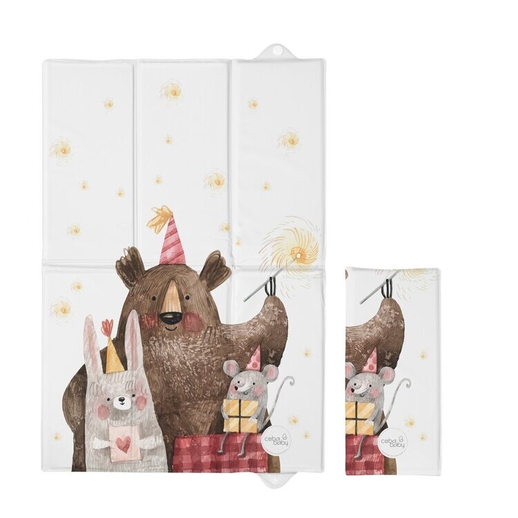 CEBA BABY Podložka prebaľovacia cestovná (60x40) Basic Celebration