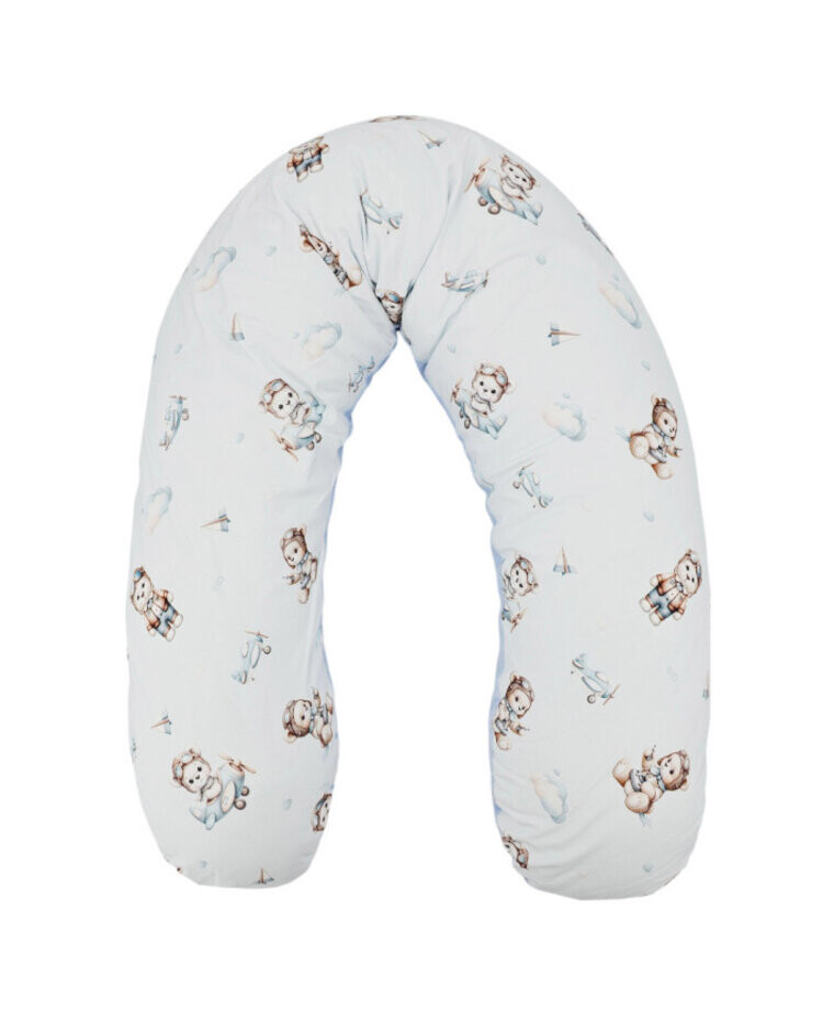 EKO Vankúš na dojčenie Velvet Pilot Bear 180cm