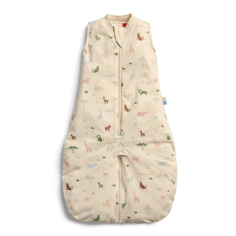 ERGOPOUCH Vak a overal na spanie 2v1 organická bavlna Suit Savannah 8-24 m, 8-14 kg, 0,2 tog