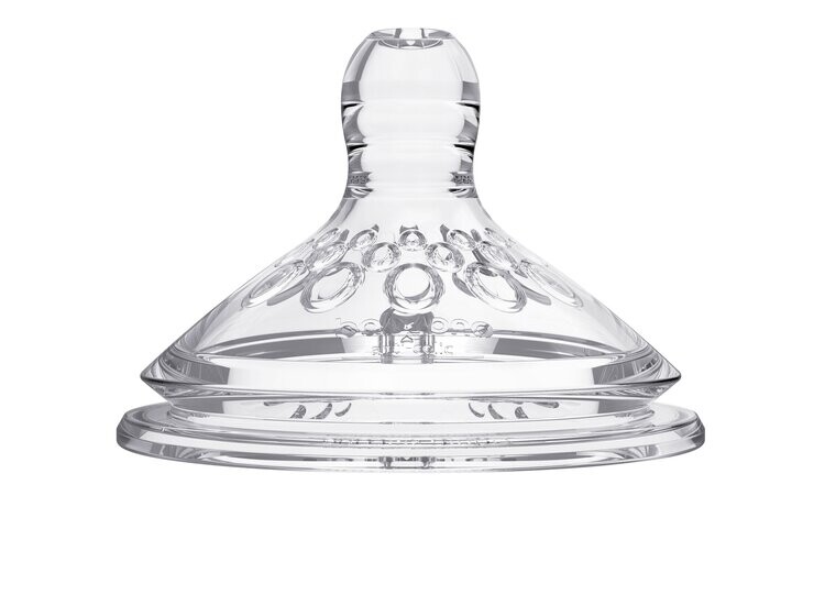 BABYONO Cumlík antikolikový rýchly prietok L Natural Nursing 2 ks 6m+