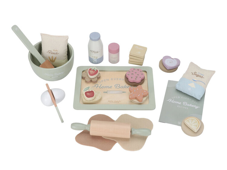 LITTLE DUTCH Sada na pečenie drevená