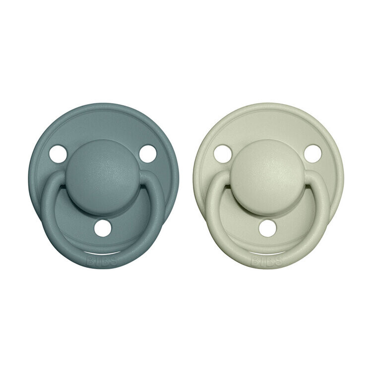 BIBS De Lux cumlíky z prírodného kaučuku 2 ks, veľkosť 2, Island Sea/Sage,BIBS De Lux cumlíky z prírodného kaučuku 2 ks, veľkosť 2, Island Sea/Sage