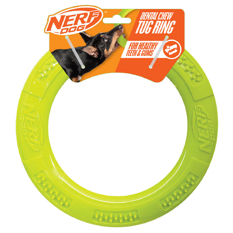 NERF DOG Hračka pre psov dentálne ťahadlo v tvare kruhu 23 cm