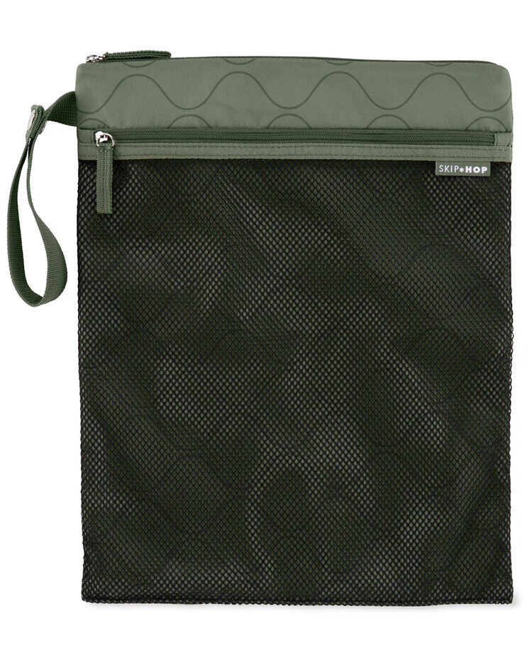 SKIP HOP Vrecko nepremokavé Grab & go Dark sage 30 x 38 cm