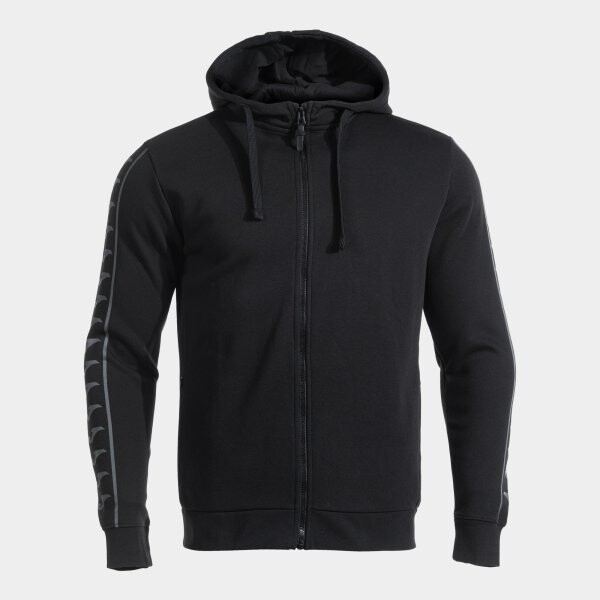 ICONO STREET ZIP-UP HOODIE BLACK DARK GRAY 10 (3XS)