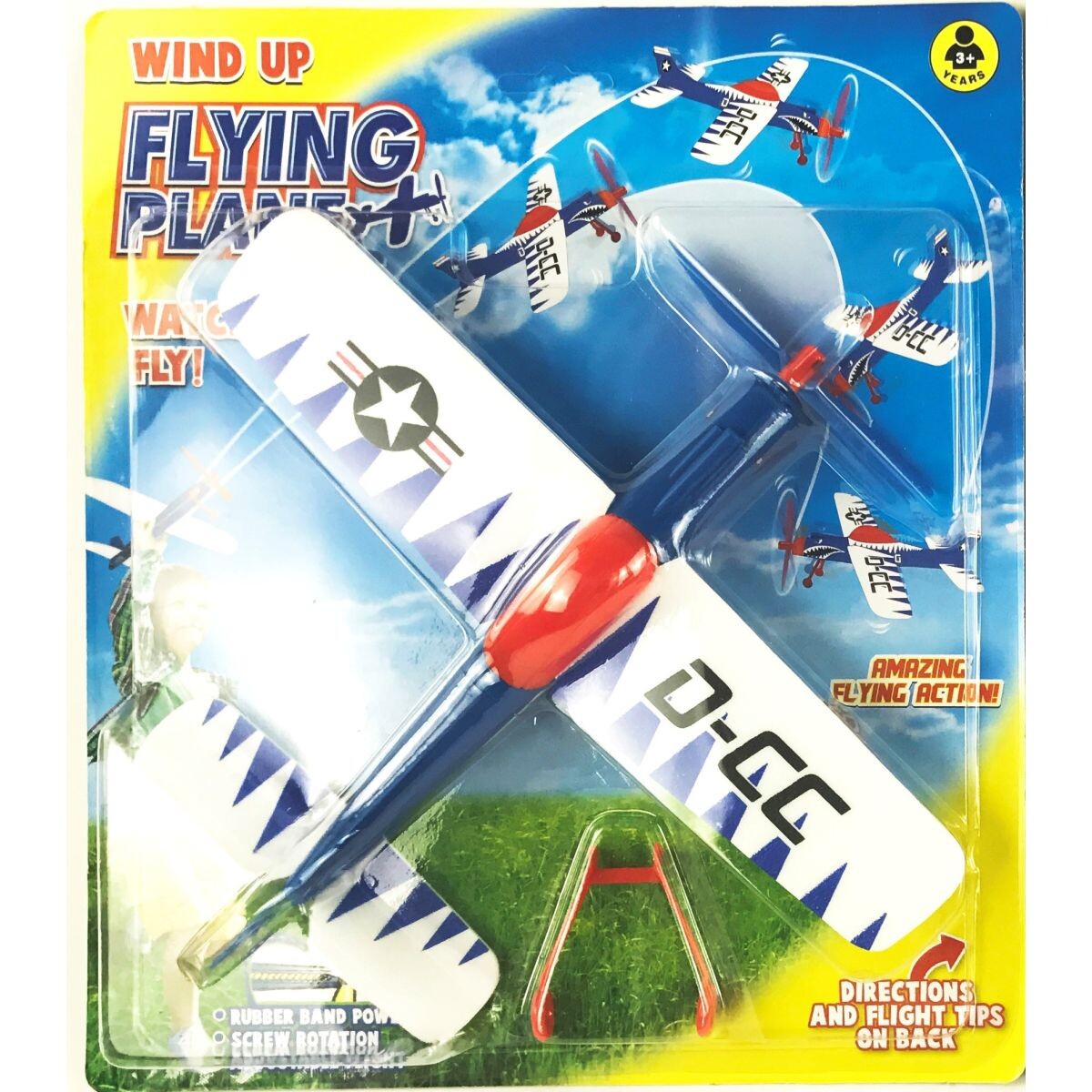 Alltoys Lietadlo na gumičku modré