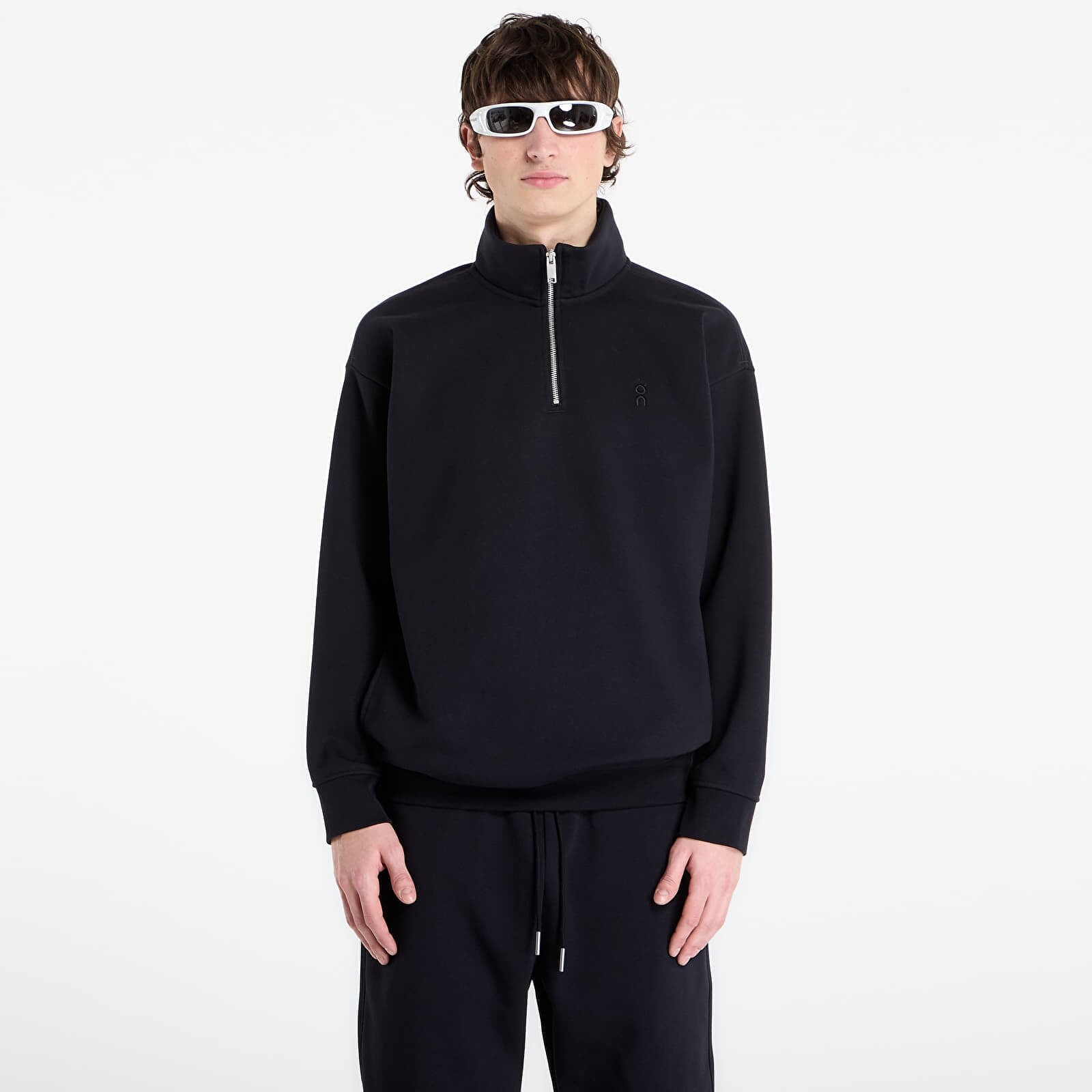 Mikina On Club Collective 1/4 Zip Black M