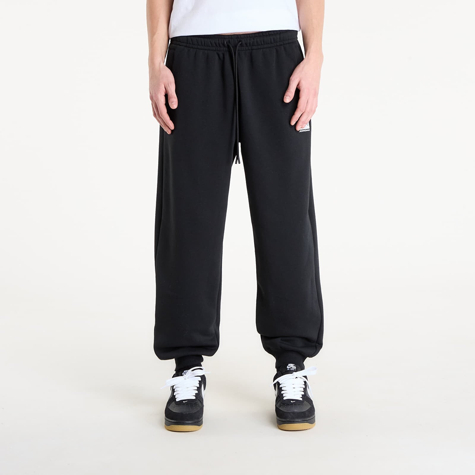 Tepláky Jordan Brooklyn Fleece Men's Pants Black/ White M