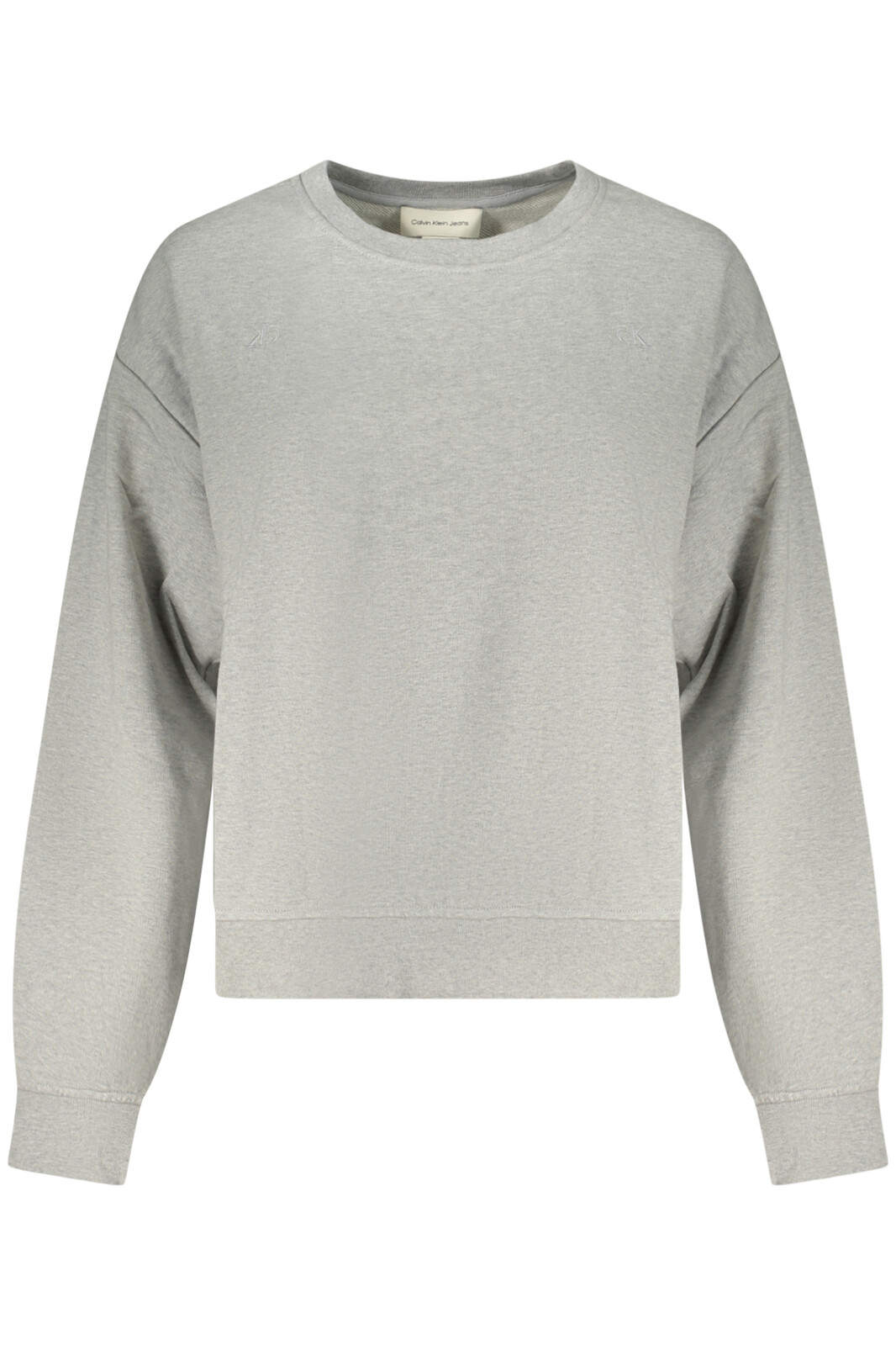 Sivá mikina bez kapucne