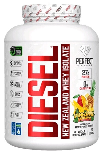 Perfect sports diesel 100% new zealand whey isolate 2270 g - pineapple