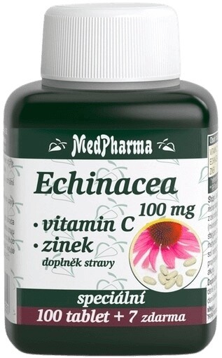 Medpharma echinacea 100mg + vitamin c + zinek