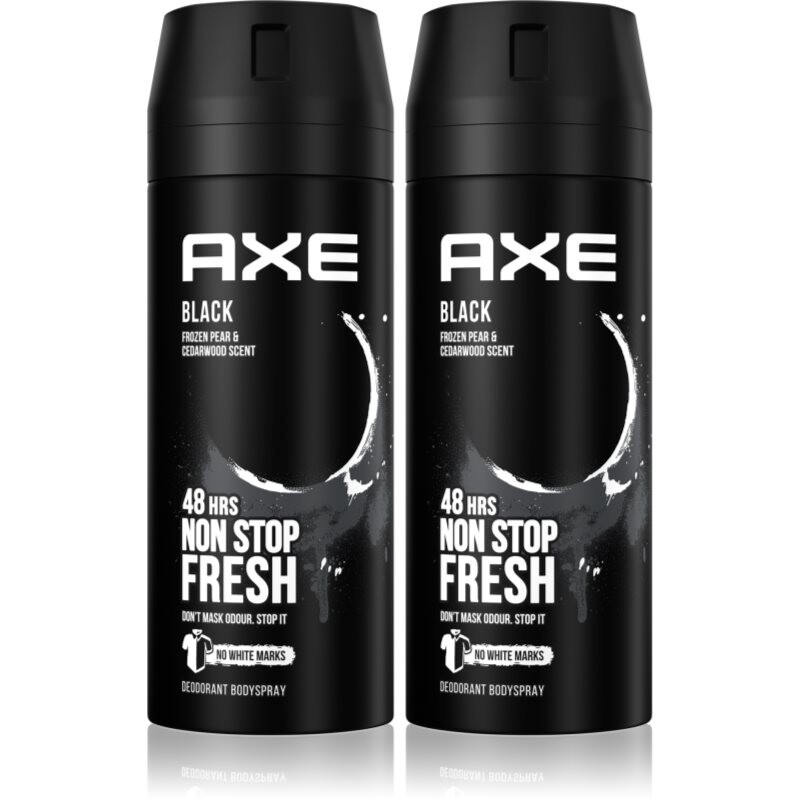Axe Black Frozen Pear & Cedarwood deodorant a telový sprej výhodné balenie 2 x 150 ml