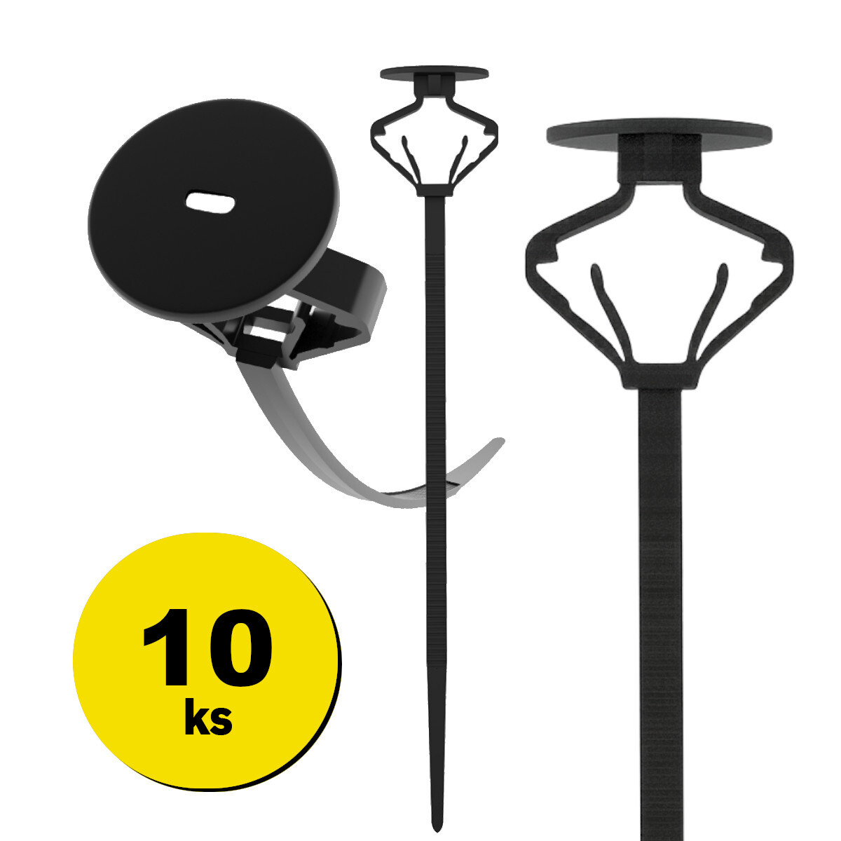 Resser ZipiZip univerzálna montážna spona do auta, 10 ks. 11-0001