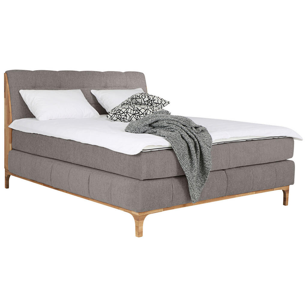 MID.YOU BOXSPRINGOVÁ POSTEĽ, 160/200 cm, taupe