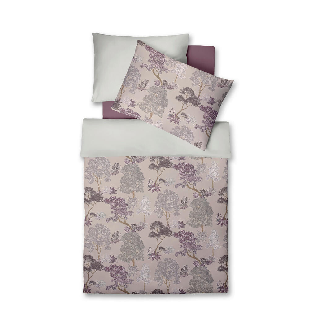 Fleuresse POSTEĽNÁ BIELIZEŇ, makosatén, orgovánová, perleťová, sivobéžová, hnedofialová, 140/200 cm