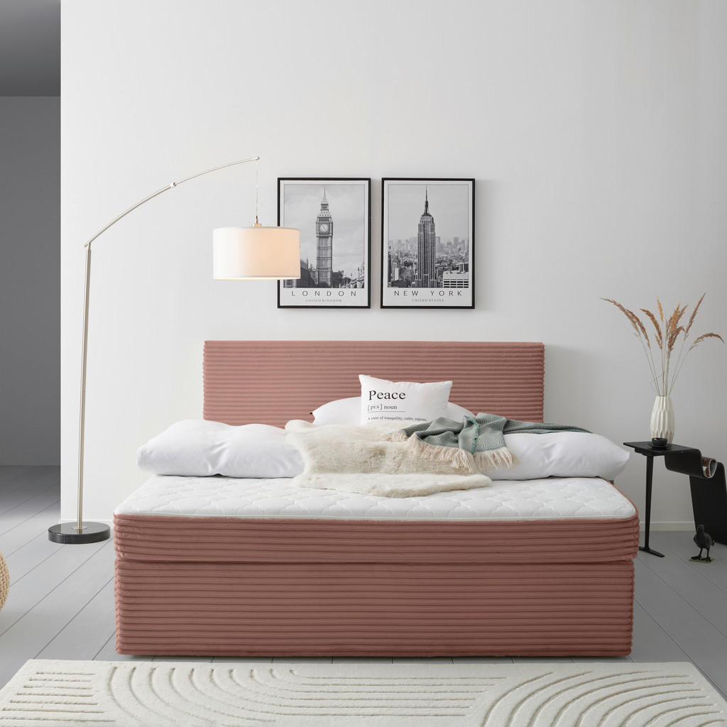 MID.YOU AMERICKÁ POSTEĽ, 180/200 cm, staroružová