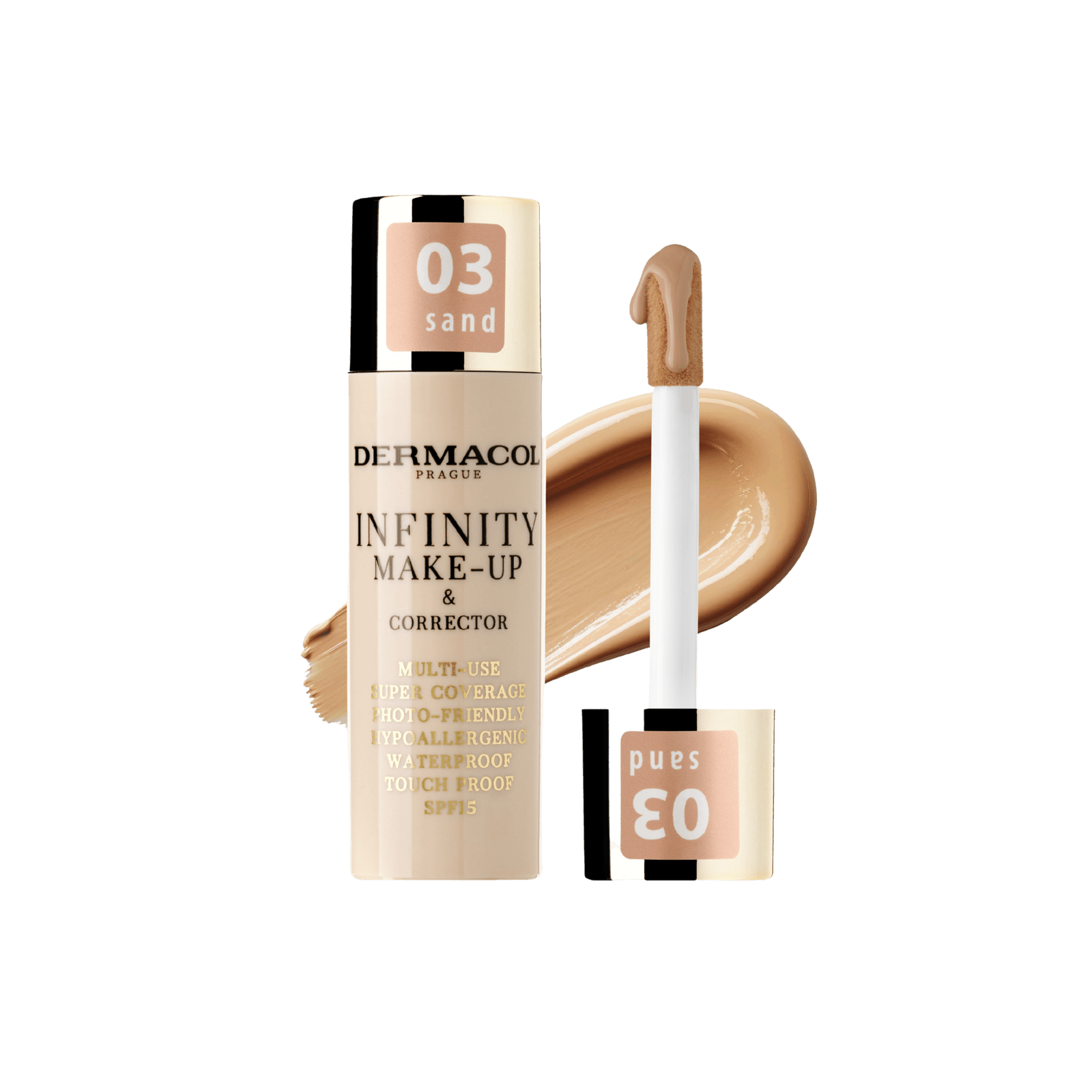 DERMACOL Infinity make-up a korektor 03 Sand 20 g