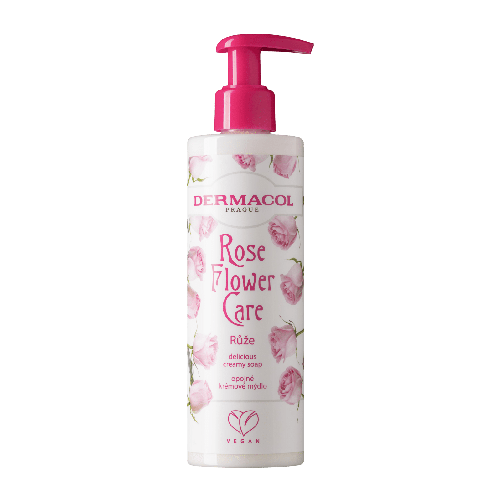 DERMACOL Flower Care mydlo na ruky - ruža 250 ml