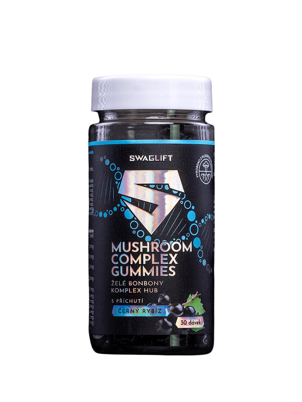 SWAGLIFT MUSHROOM COMPLEX GUMMIES s príchuťou čierne ríbezle 60 ks