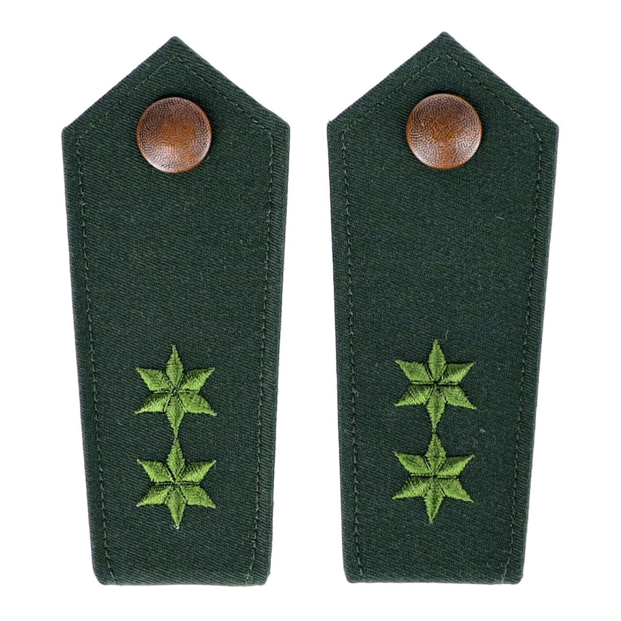 Náramenník nemeckej polície Polizei 2 zelené hviezdy - zelený