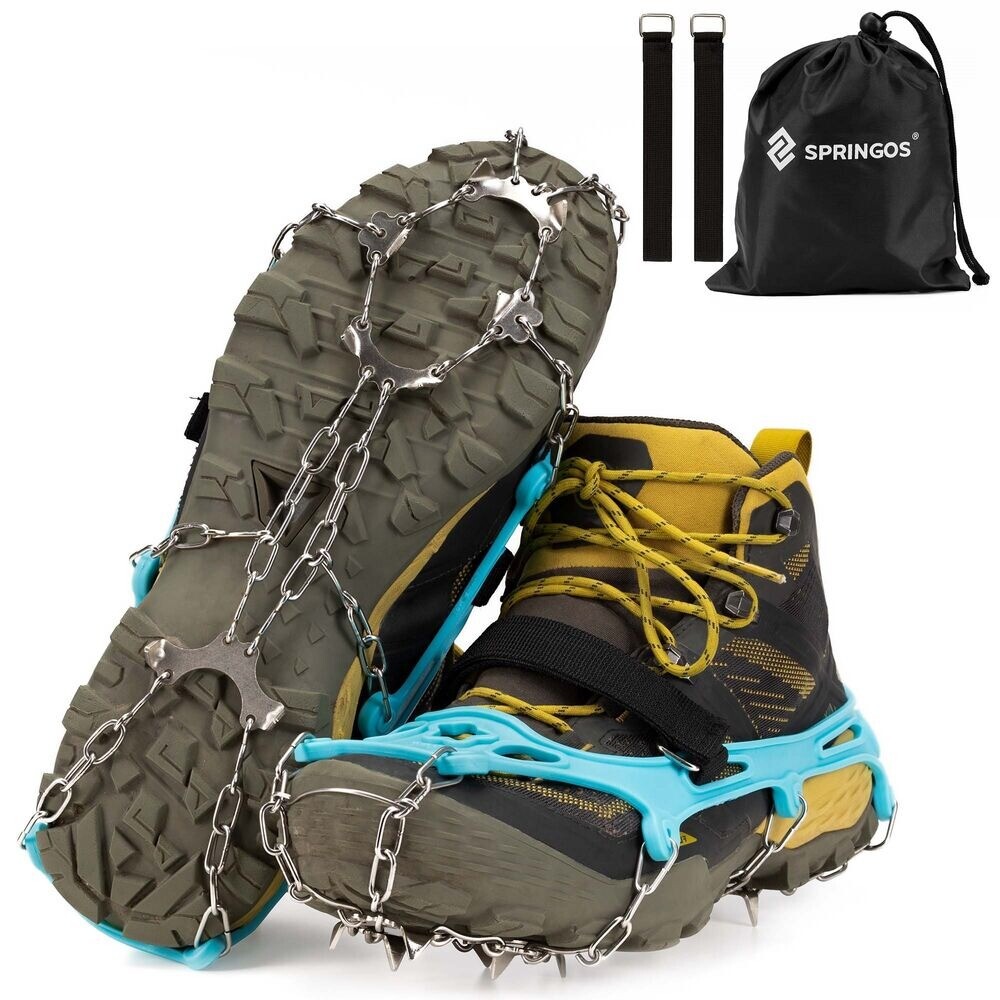 Protišmykové návleky na topánky Springos 16 - modré-strieborné,