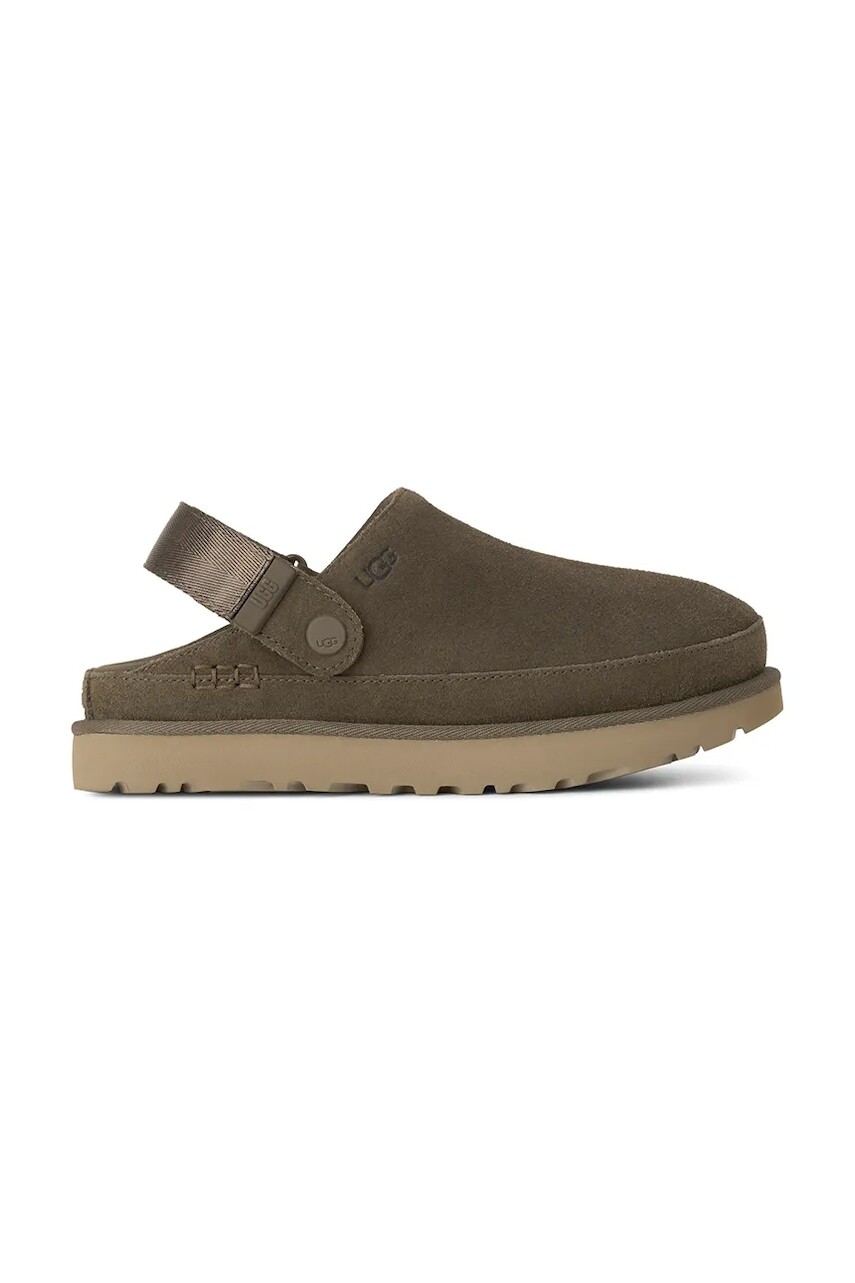 Semišové šľapky UGG W Goldenstar Clog