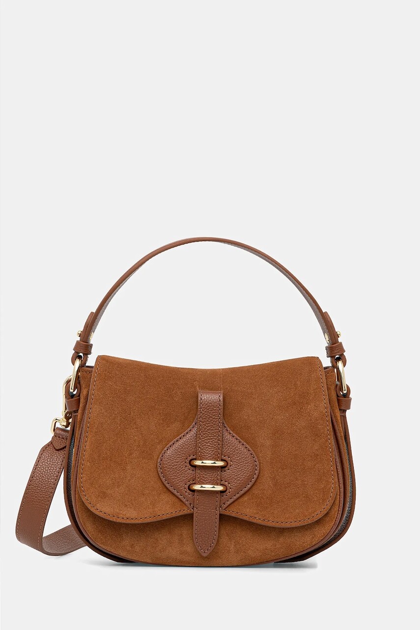 Kožená kabelka Coccinelle MAVERY SUEDE