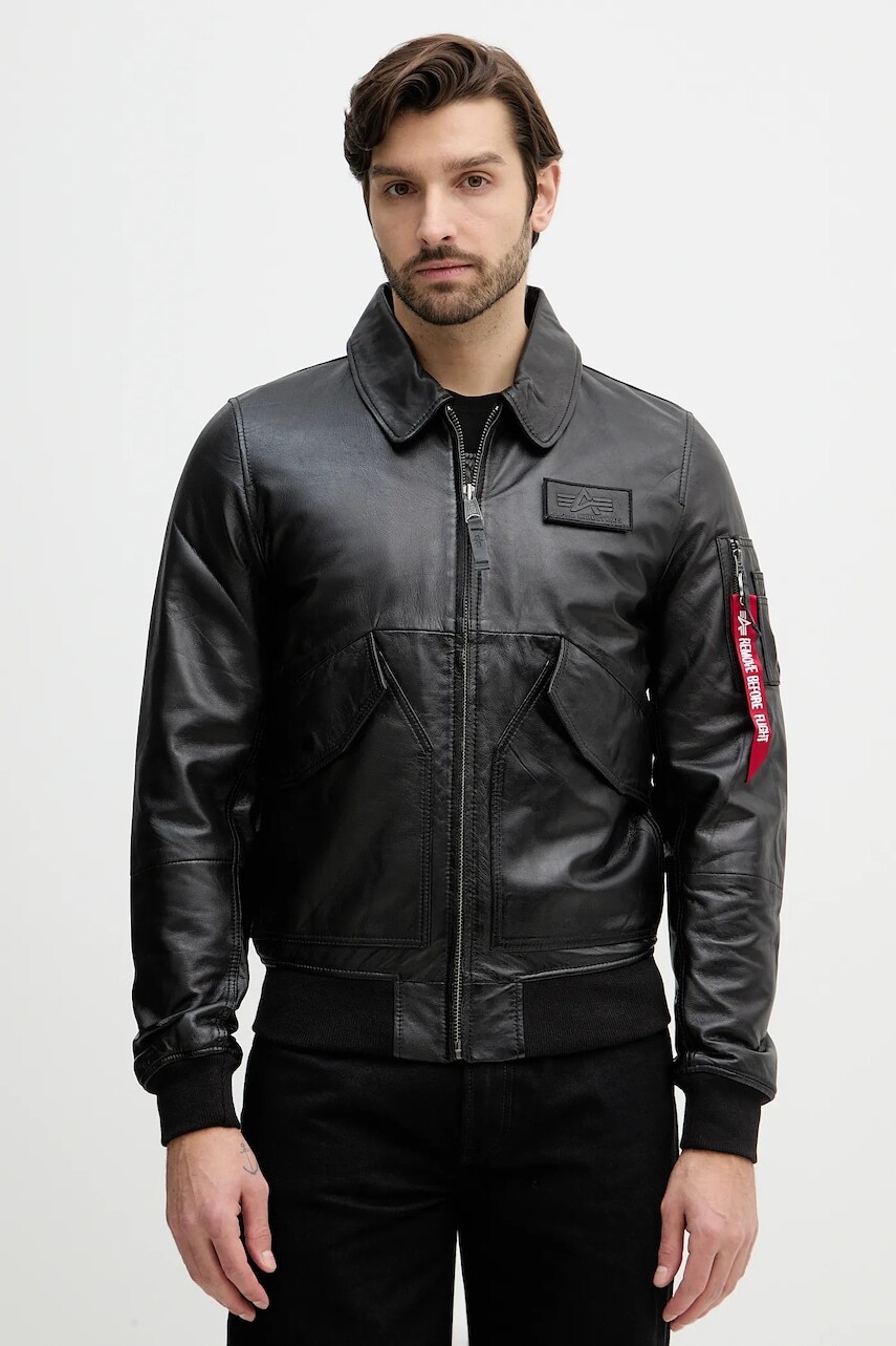 Kožená bunda Alpha Industries CWU-45/P Leather