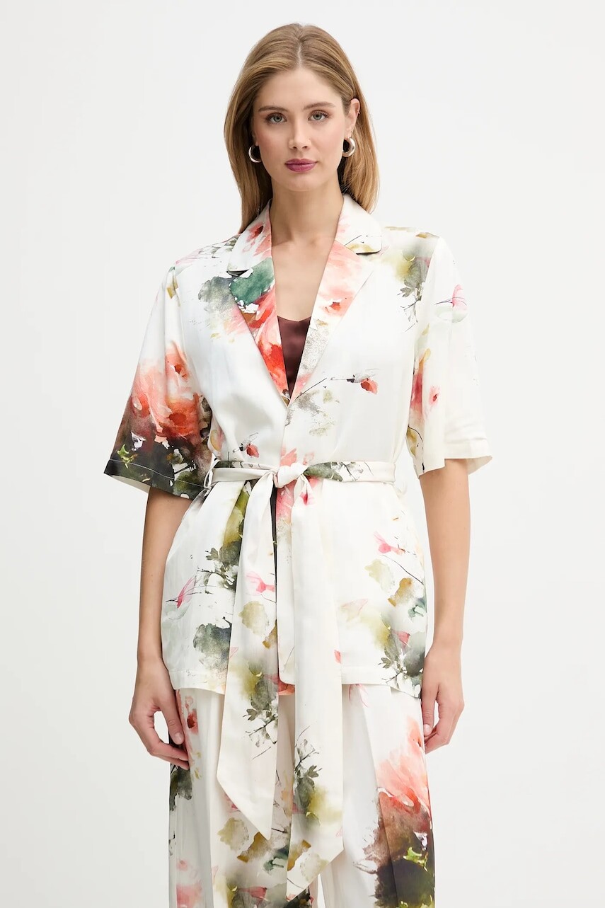 Bunda zo zmesi ľanu Silvian Heach GABBRIL