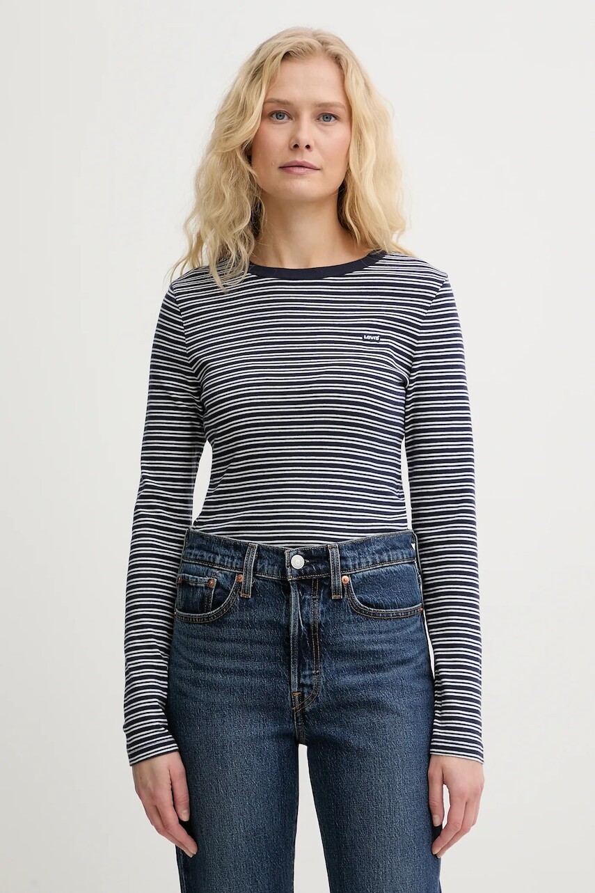 Bavlnené tričko s dlhým rukávom Levi's ESSENTIAL HM