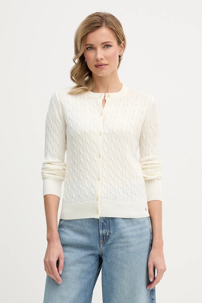 Kardigan s prímesou vlny Calvin Klein Jeans