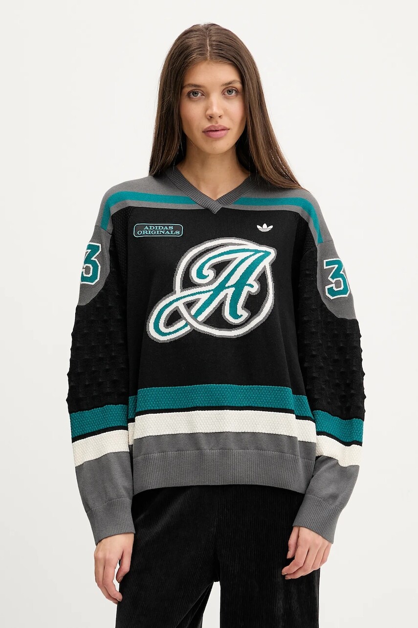 Sveter s prímesou vlny adidas Originals